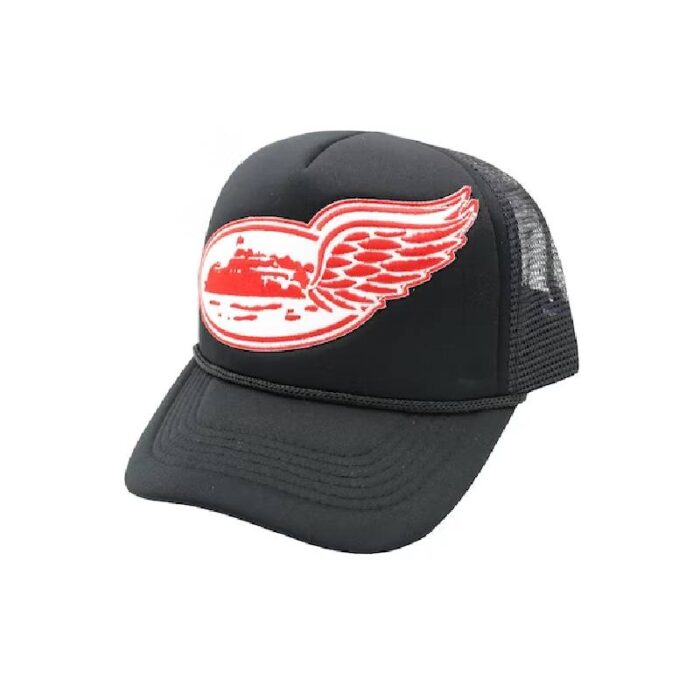 Casquette Corteiz Alcatraz Wing Trucker Noir