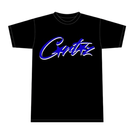 T-shirt Corteiz Allstarz Noir/Bleu