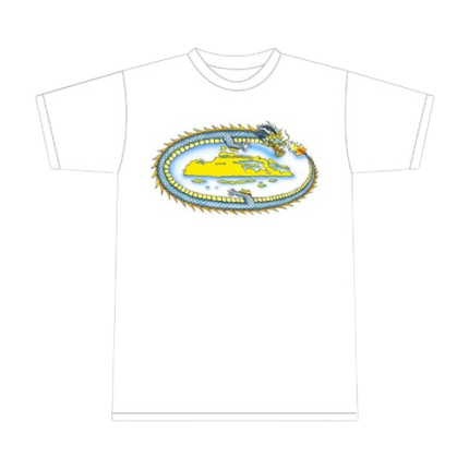 T-shirt Corteiz Dragon Blanc