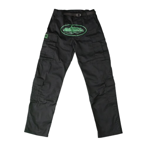 Corteiz Mula Guerillaz Cargos Noir/Vert