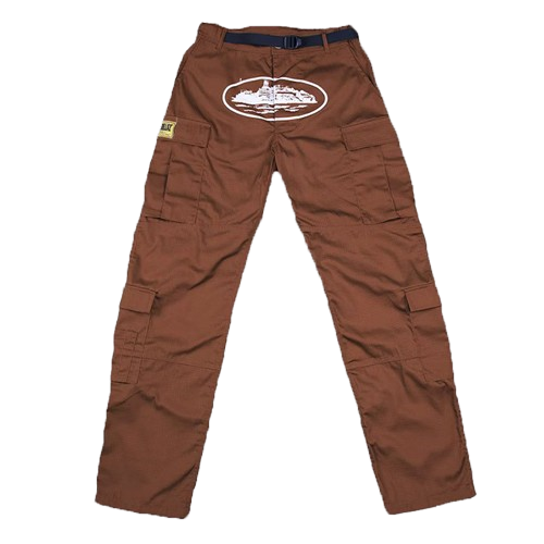 Pantalon Cargo Corteiz Guerillaz* Marron