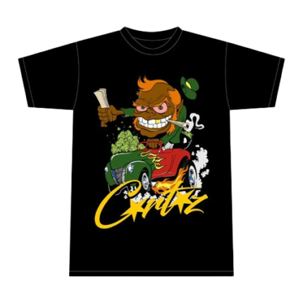 T-shirt Corteiz Leprechaun 420 Noir