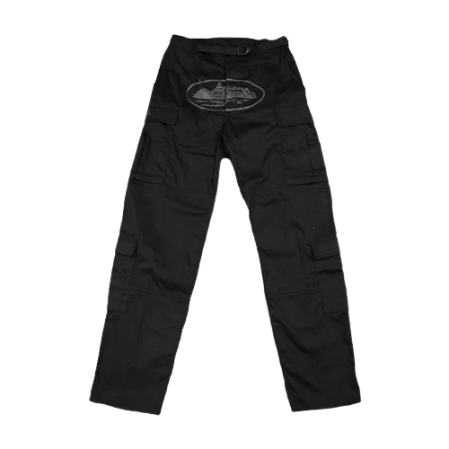 Corteiz Guerillaz Cargos Triple Noir