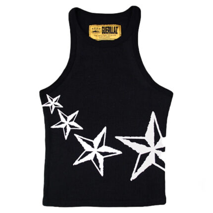 Top Femme Corteiz 4Starz Motion Noir