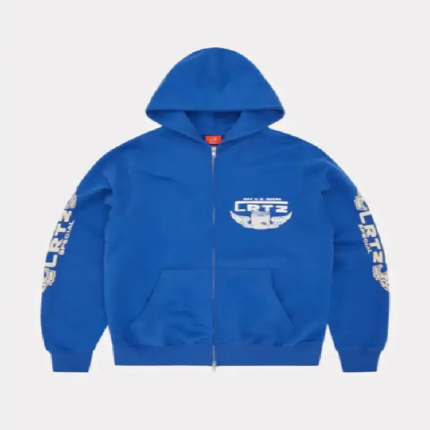 Sweat à capuche double zip Corteiz Gasolina Bleu Roi